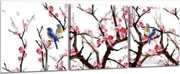 birds in plum blossom China Subjects Oil Paintings